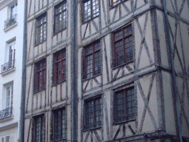 anciennes maisons dans la rue François Miron