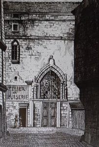 Vestiges de l'église Sainte Marine par Adolphe Martial Potémont